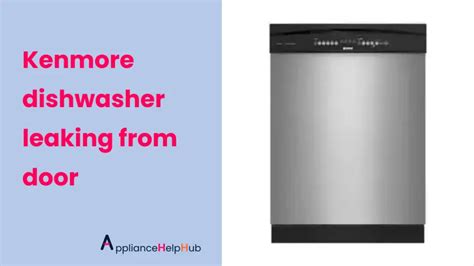 Kenmore Dishwasher Leaking from Door: Identifying the Culprit。